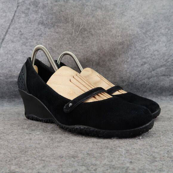 Merrell Shoes Womens 8 Wedge Mary Jane Slip On Leather Petunia Comfort Fashion - Picture 1 of 15